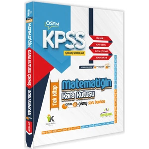 Karakutu Yayınları KPSS Matematiğin Kara Kutusu Tek Kitap Konu Özetli Dijital Çözümlü Çıkmış Soru Bankası