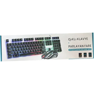 Bgrgkms Gaming Aydınlatmalı Klavye + Mouse Q Set