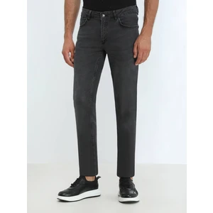 Koyu Gri Super Slm Fit Denim Pamuk Karışımlı Pantolon