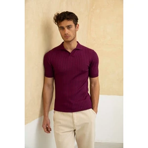Cool Tarz Erkek Fitilli Polo Yaka Triko T-Shirt