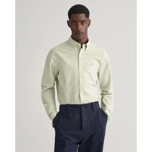 Erkek Yeşil Slim Fit Düğmeli Yaka Broadcloth Gömlek 3000102.345