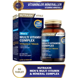 Men's Multi Vitamin ve Mineral Complex 60 Adet Tablet - (Erkeklere Özel Formül)