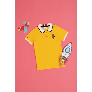 U.S. Polo Assn. Erkek Çocuk Safran Tişört Basic 50279570-VR043