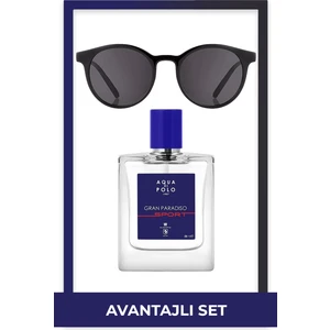 Aqua Di Polo 1987 Gran Paradiso Sport Edp 50 ml Erkek Parfüm & Siyah Gözlük Seti