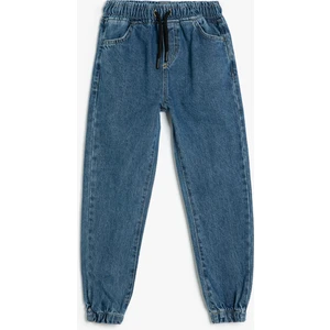 Jogger Kot Pantolon Cepli Pamuklu