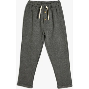 Eşofman Altı Beli Bağlamalı Pamuklu