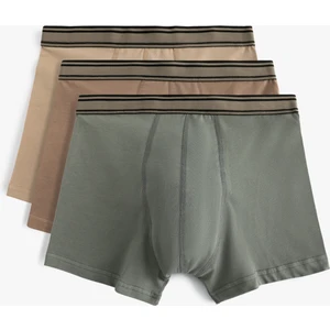 3'lü Boxer Seti Çok Renkli Pamuklu