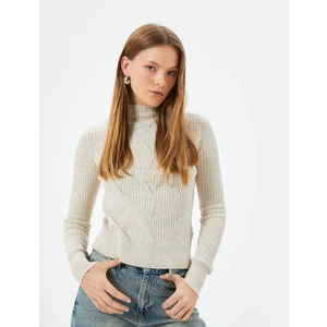 Dik Yaka Kazak Uzun Kollu Ajurlu