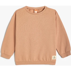 Basic Sweat Uzun Kollu Şardonlu Pamuklu