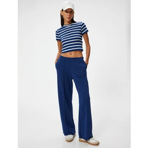 Basic Tişört Kısa Kollu Bisiklet Yaka Slim Fit