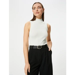 Balıkçı Yaka Basic Triko Üst Kolsuz