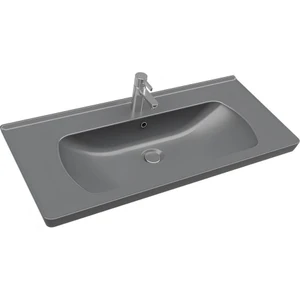 Saturn 100X45 cm Mat Antrasit Etajer Uyumlu Lavabo A142031K