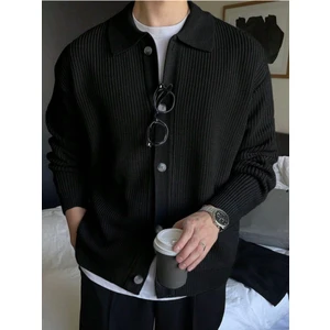 Cool Tarz Düğme Detaylı Regular Fit Hırka