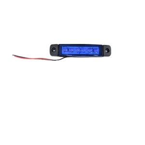1 Adet Mavi Parmak Lamba 6 LED 12V 24V