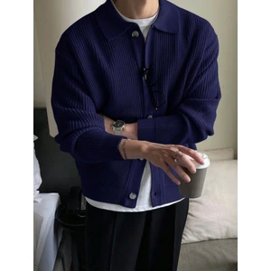 Cool Tarz Düğme Detaylı Regular Fit Hırka