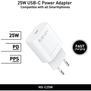 MX-C25W 25W Usb-C Beyaz Adaptör