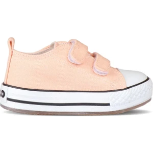 Işıklı Çocuk Spor Ayakkabı Pudra Renkli Tekstil Malzeme ile Düz Taban 20Y.150