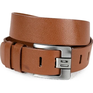 Erkek Taba Özel Yapım %100 Hakiki Manda Derisi Kot Kemeri 4,5 cm Kalın Dilli Orjinal Deri Kemer 1801312