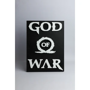 God Of War - 3 Boyutlu Tabela 14.5cm x 20CM x 1.5cm