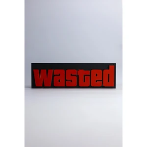 Grand Theft Auto Wasted - Gta -3 Boyutlu Tabela 20CM x 6cm x 1.5cm