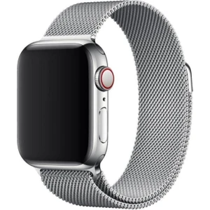 Teknoloji World Apple Watch Uyumlu 38MM / 40MM / 41MM Milano Kordon Metal Kayış Sılver/gümüş