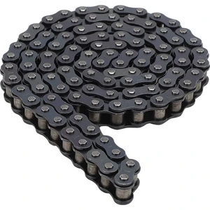Aras Moto Motosiklet Teker Zinciri 428 / 128 Bakla Oringsiz Düz Siyah Zincir 428*128 L -Arasmoto