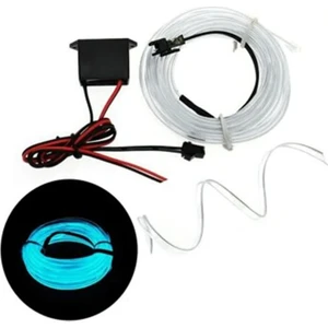 Araç Içi Torpido Ip LED Neon Buz Mavi 5 Metre