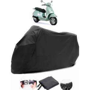 Vespa Gt 200 Siyah Motosiklet Branda Su Geçirmez Dayanıklı Kumaş