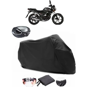 Rks 125-S Arka Çanta Uyumlu Siyah Motosiklet Branda Su Geçirmez Dayanıklı Kumaş