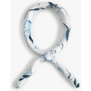 Fular Kare Çiçekli Desenli