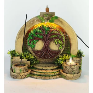 Craft Maket Antik Kapı Hayat Ağacı Geriakış ve Çubuk Tütsülük (Işıklı)