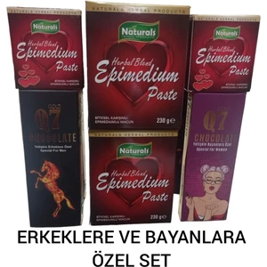 Epimedyum Macun Özel Seti 2AD. 230gr. 2AD. x 42gr. - 2AD. Q7 Bayan ve Erkek Çikolata