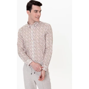 Pierre Cardin Erkek Haki Regular Fit Uzun Kollu Gömlek 50248485-VR027