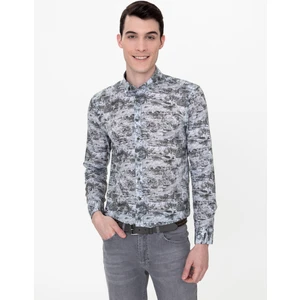 Pierre Cardin Erkek Haki Slim Fit Uzun Kollu Gömlek 50250957-VR027
