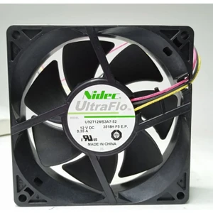 90X90X25MM 12V 0.35A U92T12MS3A7-52 3pin 5000RPM 97,1cfm Fan