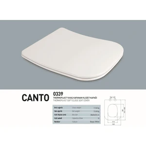 Canto Thermoplast Yavaş Klozet Kapağı 0339