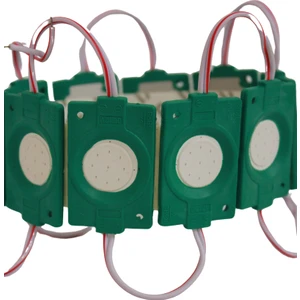 Hazar Led 12 Volt 2.4 Watt Tekli Su Geçirmez Modül Led Yeşil (10 Adet)