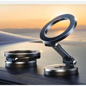 Katlanabilir Magsafe Mıknatıslı Metal Mini Araç Içi Telefon Tutucu 360 Derece Dönen