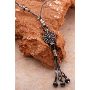 Sümer Telkari Telkari ve Kazaziye Işlemeli Elişi Gümüş Gerdanlık Kolye 8019