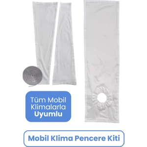 Mobil AC Tipi Klima Taşınabilir Pencere/Cam Aparatı Kolay Kurulum Hava/Isı İletimi Engelleyen Kumaş