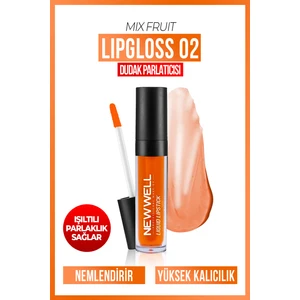 Mix Fruit Lipgloss 02-Karışık Meyve  Aromalı Dudak Parlatıcısı 8 ml