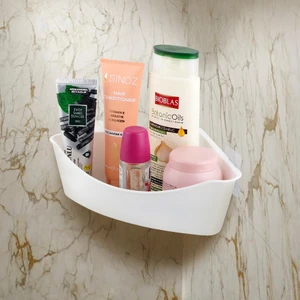 Soft Hom Yapışkanlı Üçgen Banyo Rafı