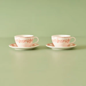 Bella Maison Pavia 2'li Çay Fincanı Somon (270 Cc)