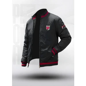 Sportif Armalı Mevsimlik Erkek Mont Siyah