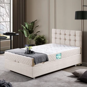 Venedik Tek Kişilik Baza Başlık Comfort Yatak Seti - Krem