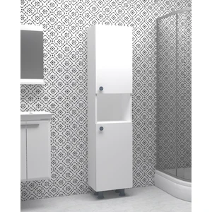 1. Kalite Mdf 2 Kapaklı Banyo Boy Dolabı