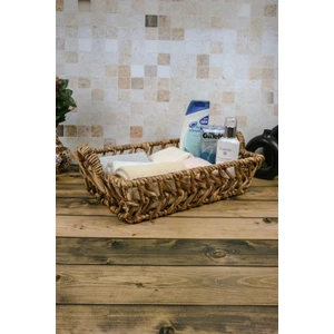Avantage Home Mette - Dekoratif Doğal El Örgüsü Sepet, Meyvelik, Havluluk, Ekmek Sepeti, Banyo Organizer 47 cm
