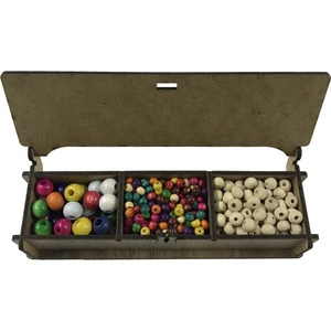 Ala Depo Ahşap Boncuk Makrome Süsleme Seti 3X20 Gram (Ahşap Kutulu)