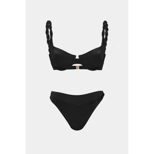 Açelya Okcu Premium Burgu Askı Detaylı Frıgg Fit Kadın Bikini Üstü