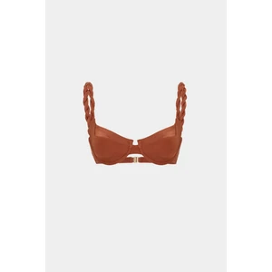 Açelya Okcu Premium Burgu Askı Detaylı Frıgg Fit Kadın Bikini Üstü